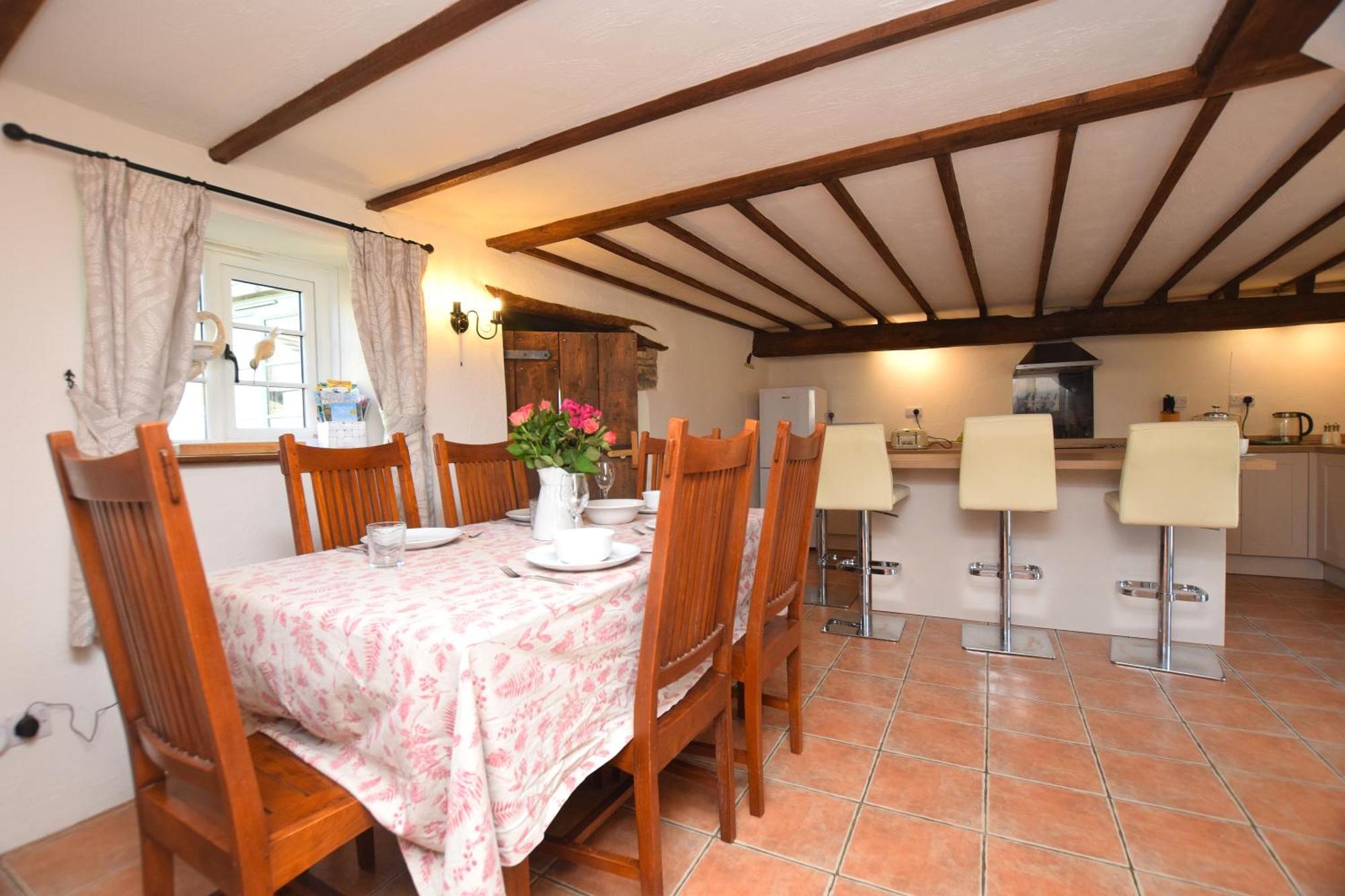 Award Winning Lower Whitsleigh Farm Cottage Roborough Eksteriør billede